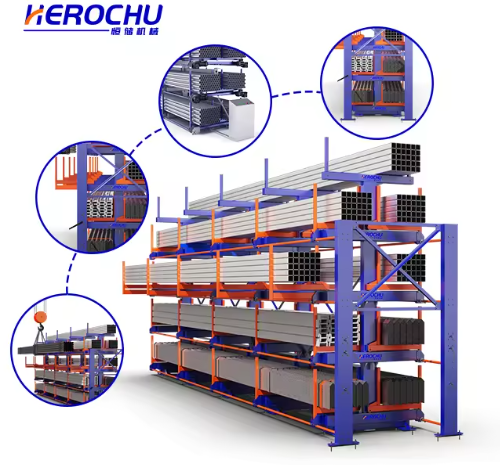 Diseño de estanterías rodantes de alta resistencia para almacenamiento de chapa metálica y placa de acero