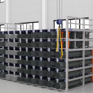 Sistema Automático de Almacenamiento Clasificado para Perfiles Industriales de Herochu