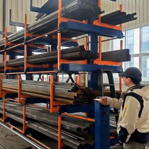 Estanterías Pesadas para Almacenamiento de Tuberías Accionadas a Manivela