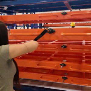 Estante de acero al carbono de 5 capas plegable estilo cajón