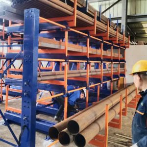 Sistemas de Estantes de Almacenamiento de Tuberías de Manivela – Rack Cantilever Personalizable de Herochu