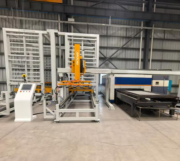 Sistema automatizado de almacenamiento de chapa con carga y descarga – Herochu Full-Line AS/RS