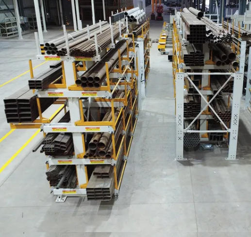 Estante Cantilever Ajustable para Tubos de Servicio Pesado