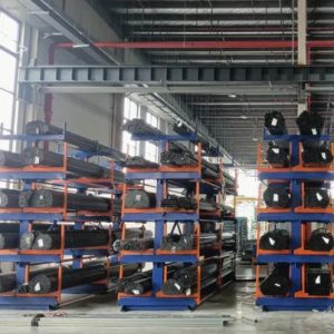 Estante Cantilever Telescópico de Alta Carga para Almacén de Tuberías | 6 Toneladas por Brazo | Certificado CE