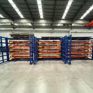 Sistema de Almacenaje de Servicio Pesado con Cajones Extraíbles para Madera, Plásticos y Aluminio
