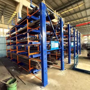 Almacenamiento de gran capacidad para almacenes – Estanterías metálicas cantilever pesadas para tubos