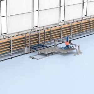 Almacén Inteligente 3D de Materiales en Placa con Múltiples Torres