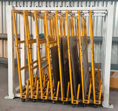 Rack de Almacenamiento Vertical de Láminas de Metal de Alta Capacidad