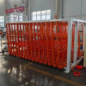 Sistema de Almacenamiento Vertical de Láminas con Extracción Rodante Ajustable