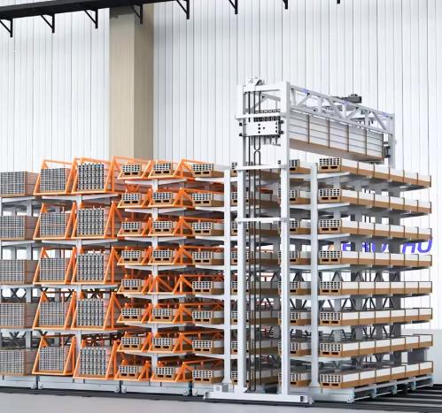 Almacén Automatizado de Tubos Metálicos con Clasificación