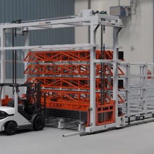 Sistema de almacenamiento de perfiles industriales autoclasificado