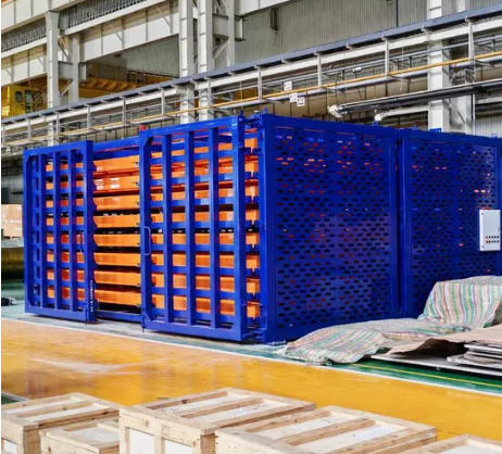 Sistema de Almacenamiento con Niveles Extraíbles para Almacenar Chapa de Acero: Solución Accesible de Alta Densidad
