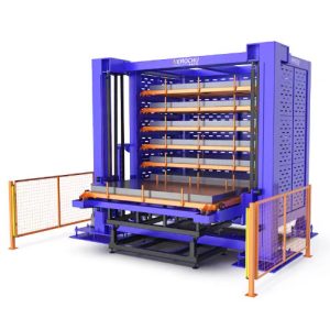 Sistema Automático de Almacenamiento de Chapa Metálica Herochu