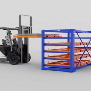 Estante para planchas de montacargas ajustable – Herochu acero al carbono hasta 2000 mm de altura