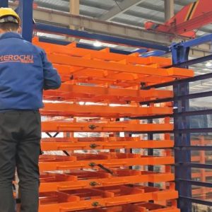 Estante de Cajón de Extracción Total para Almacenamiento de Chapa Metálica: Capacidad de 10 Toneladas por Cajón